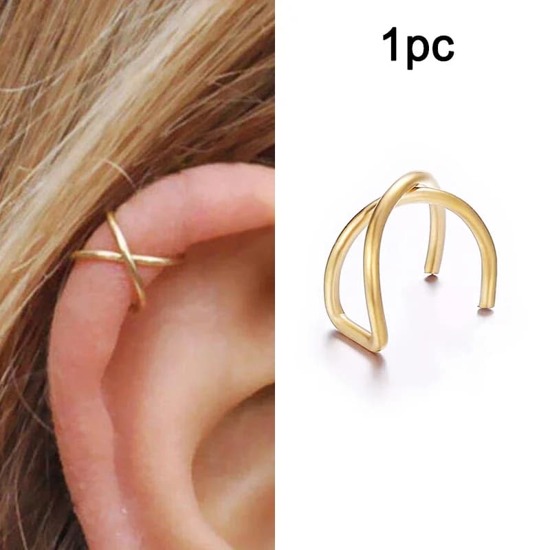 Boucles d'oreilles à Clip en forme de feuilles pour femmes, couleur or Rose, créatives, simples, man