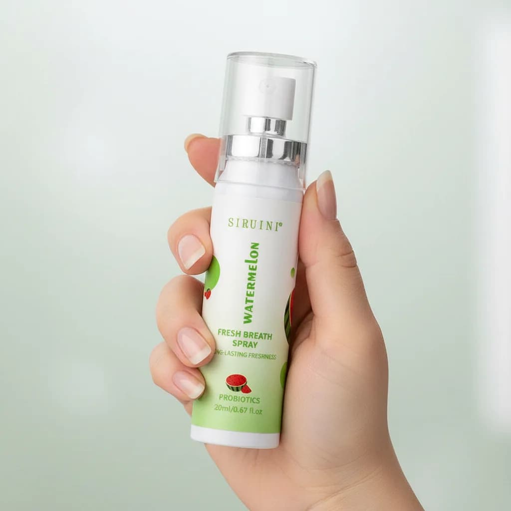 Spray rafraîchissant pour l'haleine, saveur fruitée, portable, pour homme et femme, spray buccal pou