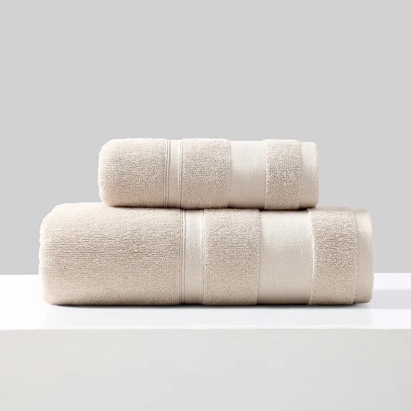 Ensemble de serviettes en coton pour adultes, serviette de bain douce, serviette de visage absorbant