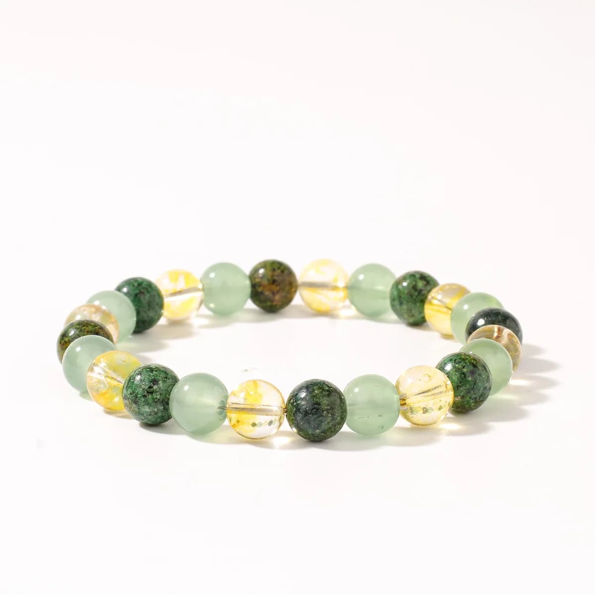 Bracelet en perles de citrine et de pierres précieuses de jade pour hommes, bracelet cadeau pour pet