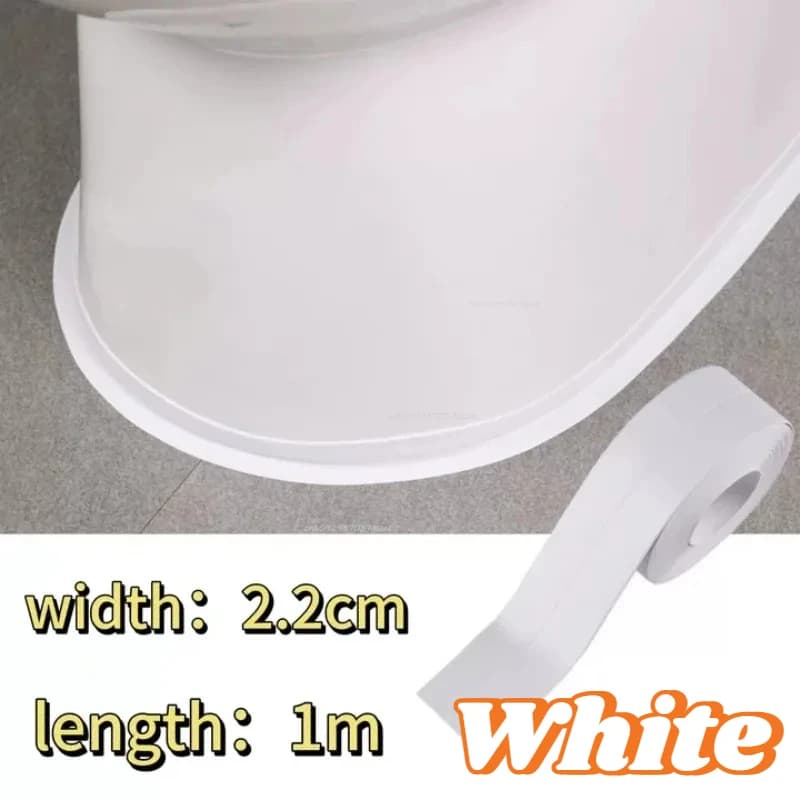 Autocollants muraux imperméables pour salle de bain, bandes d'étanchéité, décorations murales, bande