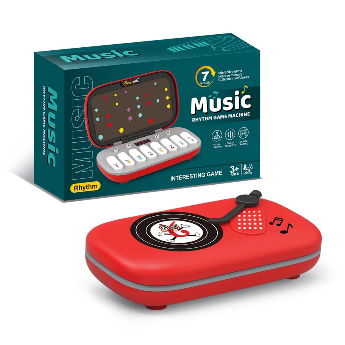Machine de jeu de Puzzle de rythme de musique électronique, poches Montessori, jouet de voyage, illu