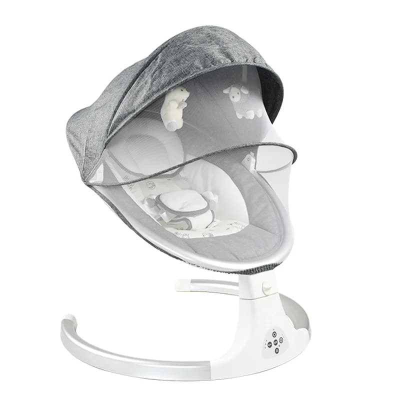 Chaise à bascule électrique USB pour bébé, interface multifonctionnelle, chaise à bascule Bluetooth 