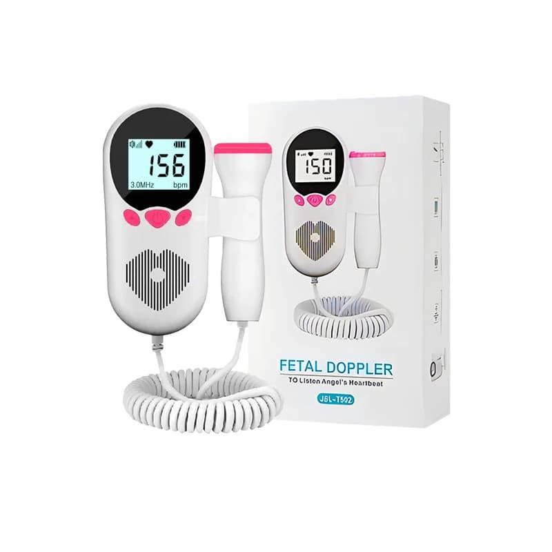 Doppler fœtal ultrasonique domestique 3 MHz, moniteur de rythme cardiaque du bébé, sans rayonnement,