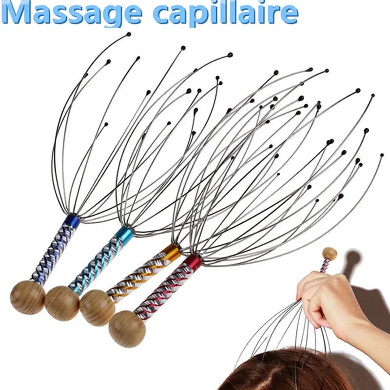 Outil de massage de tête d'araignée, masseur de relaxation, thérapie de relaxation, instituts soulig
