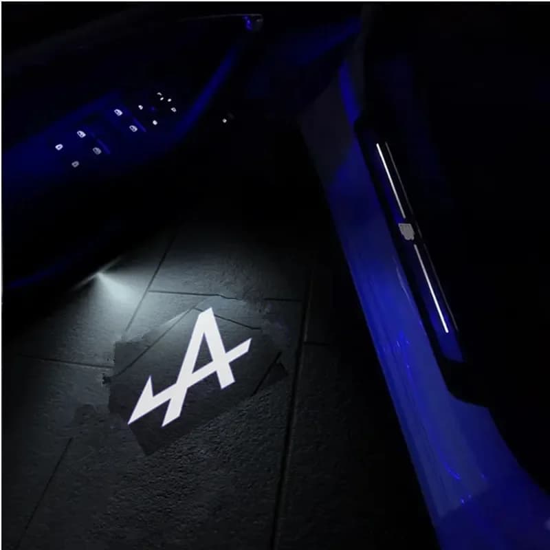 LED INITIALE Paris emblème voiture porte lumière bienvenue lampe sans fil Laser projecteur pour Rena