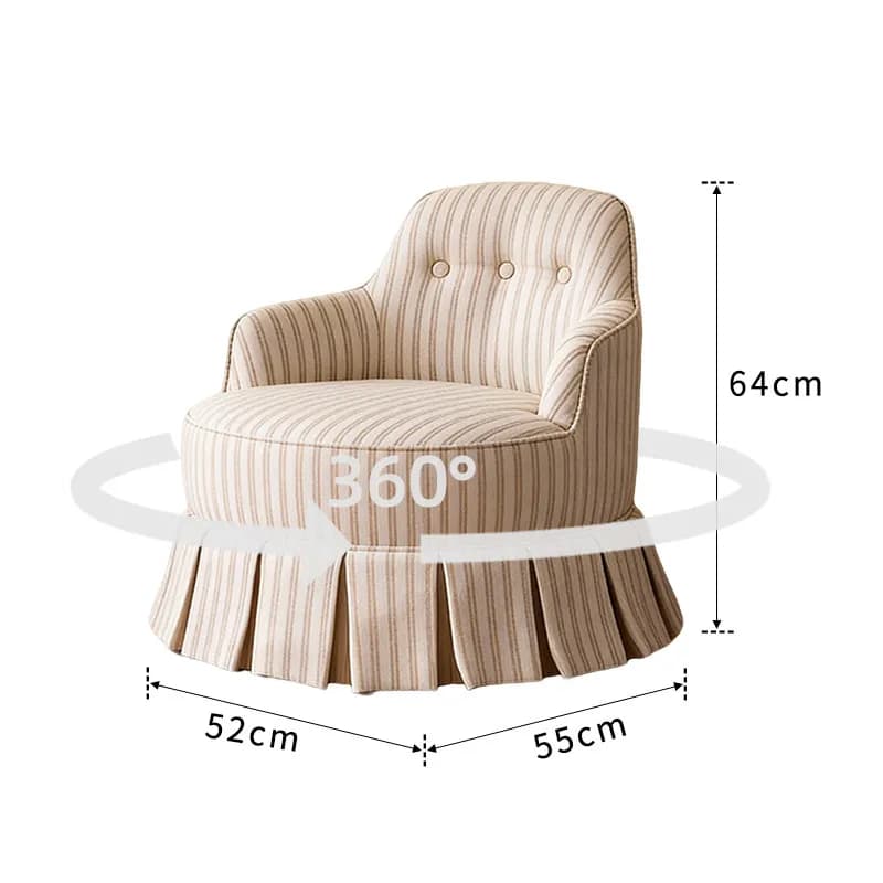 Fauteuils d'appoint style crème, canapé individuel, fauteuil de salle de bain, chaise artistique, ch