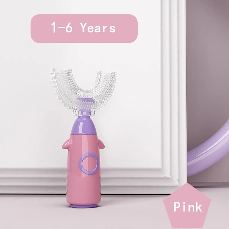 Brosse à dents en forme de U pour enfants, anneau de dentition à 360 degrés pour bébés, brosse à den