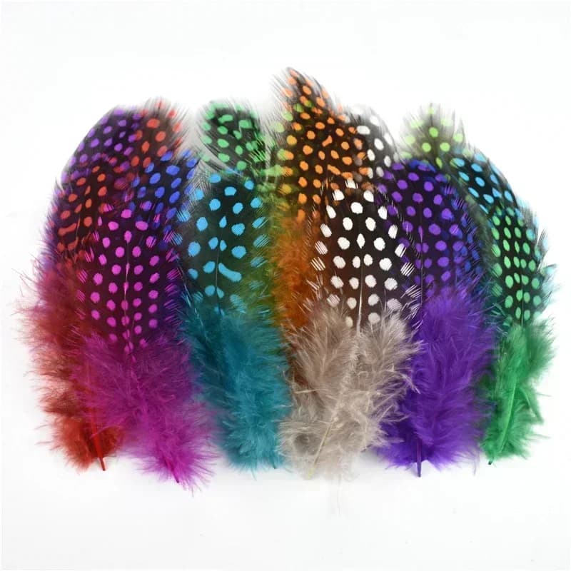 20 pièces/lot de plumes naturelles de dindon de Guinée, plumes de faisan, pour bijoux, artisanat, at