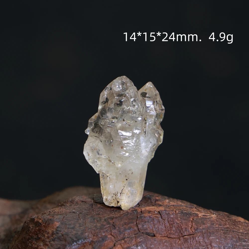 Pierre naturelle, cristal de quartz enhydro, spécimens minéraux, grappes de quartz, décorations en p