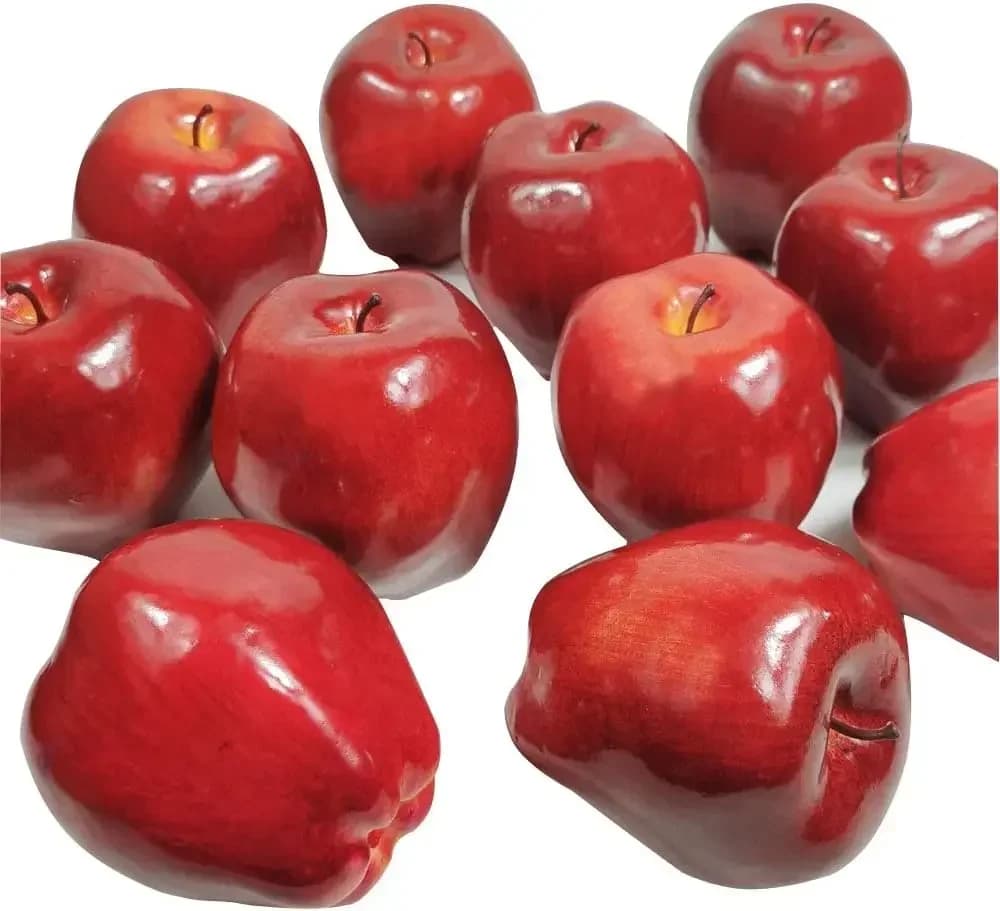 Pomme artificielle pour la décoration de la maison, faux fruit, accessoire de photographie, fête de