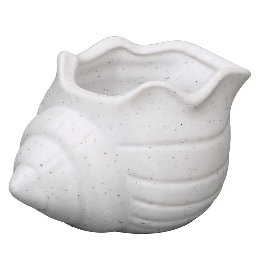 Pot de fleurs en forme de coquillage imprimé en 3D, ornements sur le thème de l'océan, mini pot de p