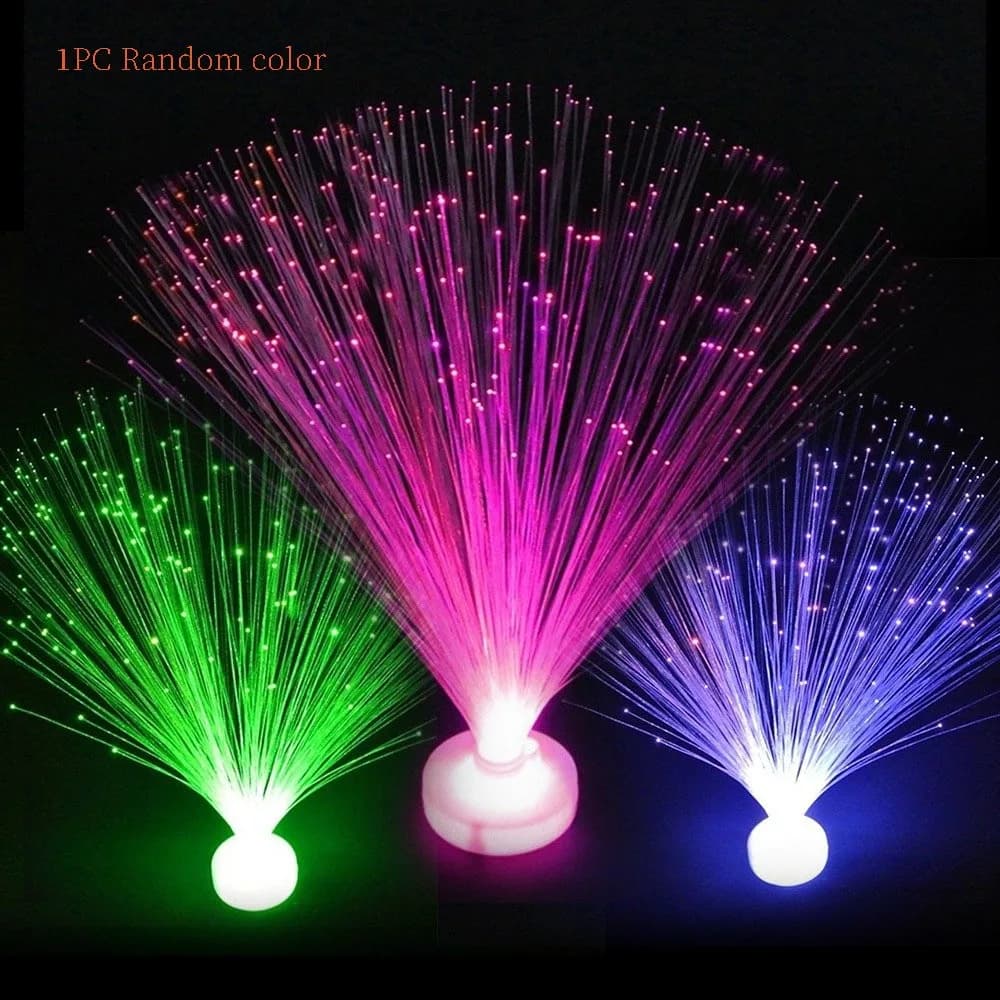 Nouveauté multicolore LED fibre optique lumière ciel étoilé couleur changeante bougie lampe atmosphè