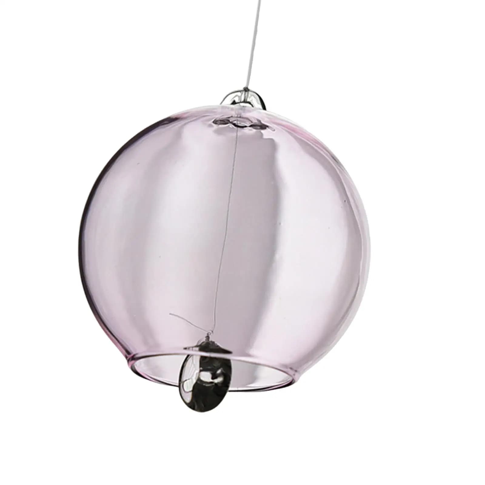 Cloche à vent traditionnelle en verre borosilicate, son apaisant, légère