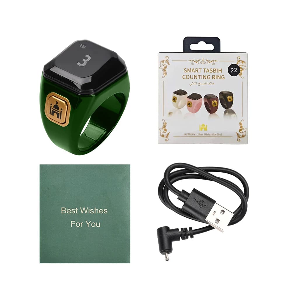 Compteur de prières électronique numérique intelligent avec application Bluetooth, Tasbih pour musul