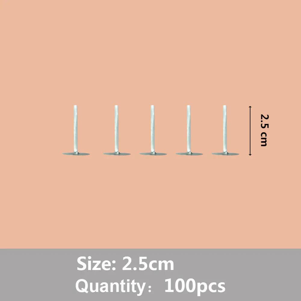 100 pièces/sac Mèches de bougie en paraffine pure 9/15/20cm pour fabrication de bougies DIY, pré-cir
