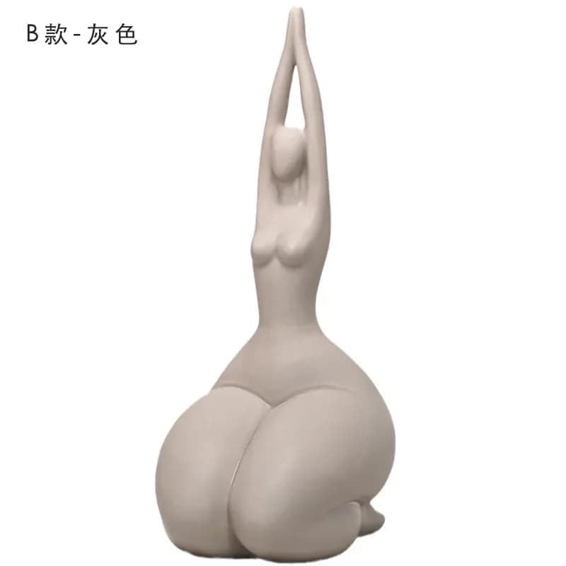 Figurines de décoration nordique pour la maison, cadeau d'intérieur, Statue de femme de Yoga, décor