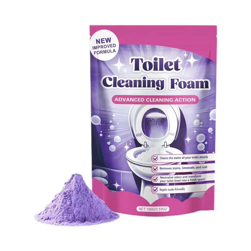 Nettoyant pour cuvette de toilette, poudre de miracles auto-activatrice, mousse, détartrage en profo