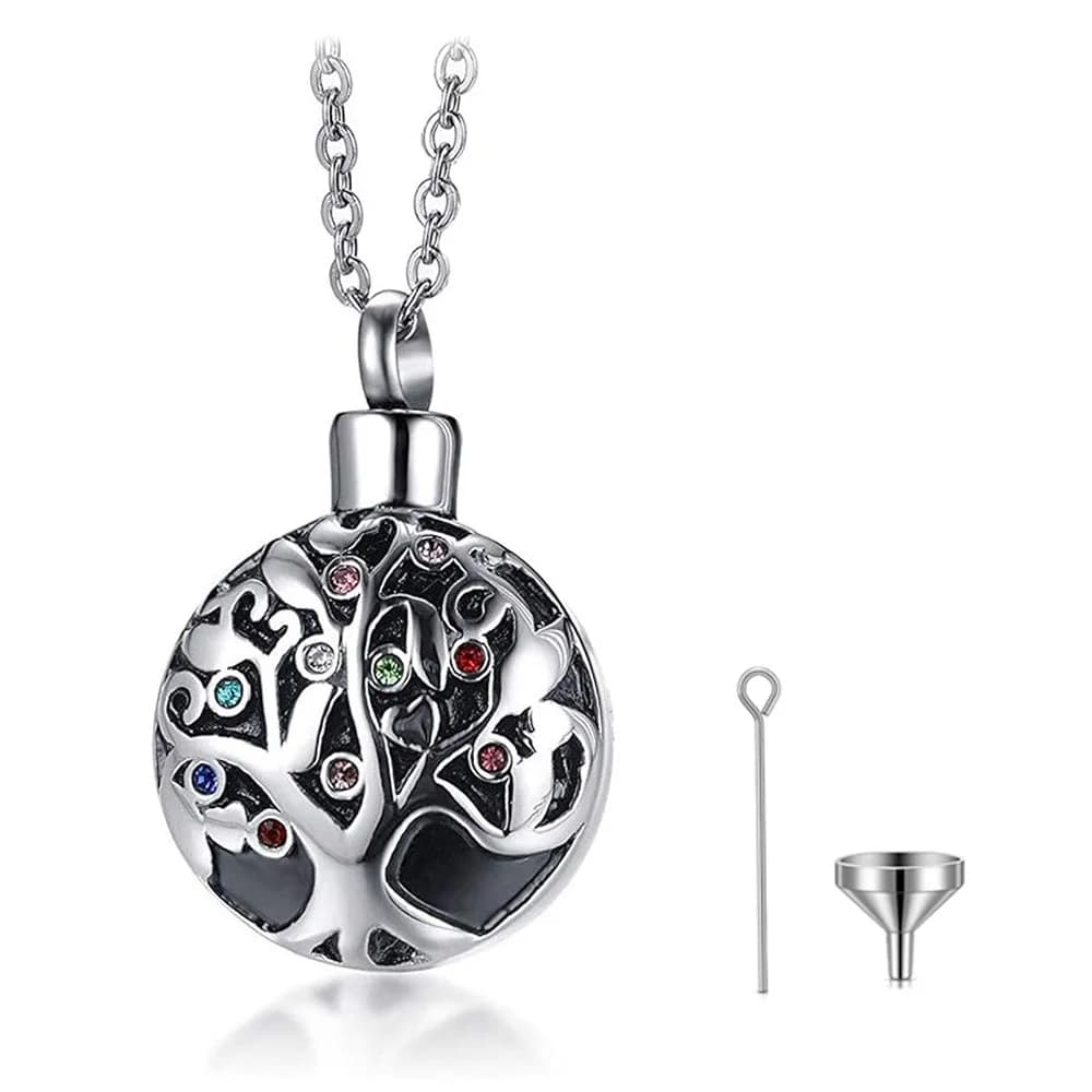 Bijoux de crémation arbre de vie pour cendres, pendentif commémoratif pour cendres, souvenir pour an
