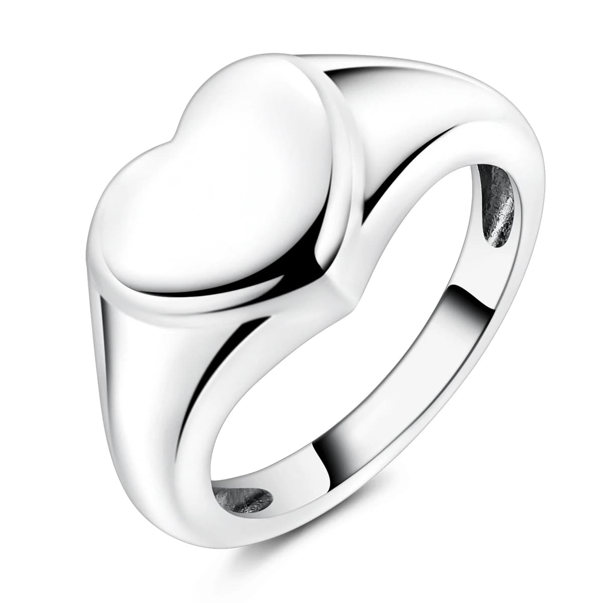 Bague en argent 925 pour femmes, bijoux fins minimalistes en forme de cœur, accessoires minimalistes