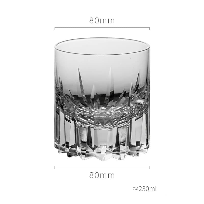 Verre à whisky Vast Sky de Style moderne, coupe manuelle, motif d'épée en cristal, gobelet à Brandy