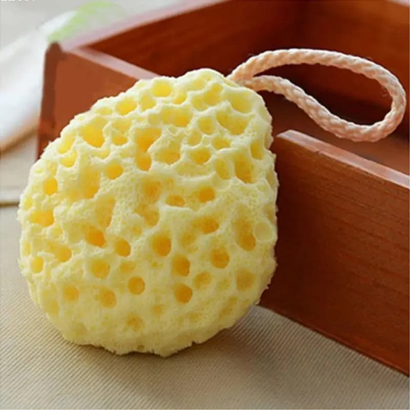 Éponge de bain en forme de fleur de fromage japonaise super douce et adorable pour femmes et enfants