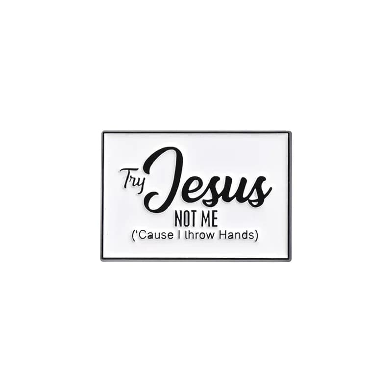 Connaître jésus savoir joie émail broches christianisme croix pâques bijoux cadeau citations broches