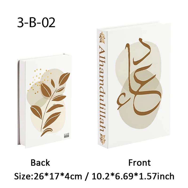 Kaaba – arc de mosquée marocain islamique, boîte de rangement de faux livres, livres décoratifs de l