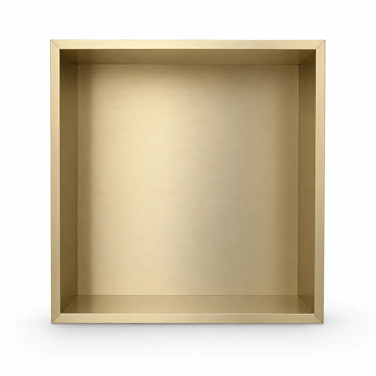 Niche de douche en acier inoxydable brossé couleur or champagne 12x12x4 pouces, étagère murale de sa