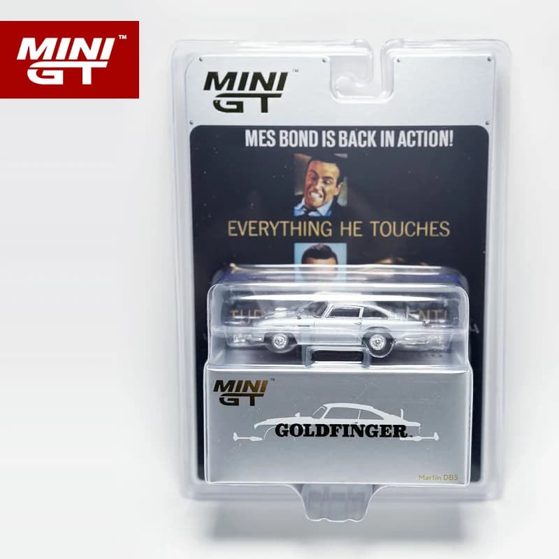 MINIGT-Modèle de voiture en alliage d'argent, 1:64 Martin DB5, 900