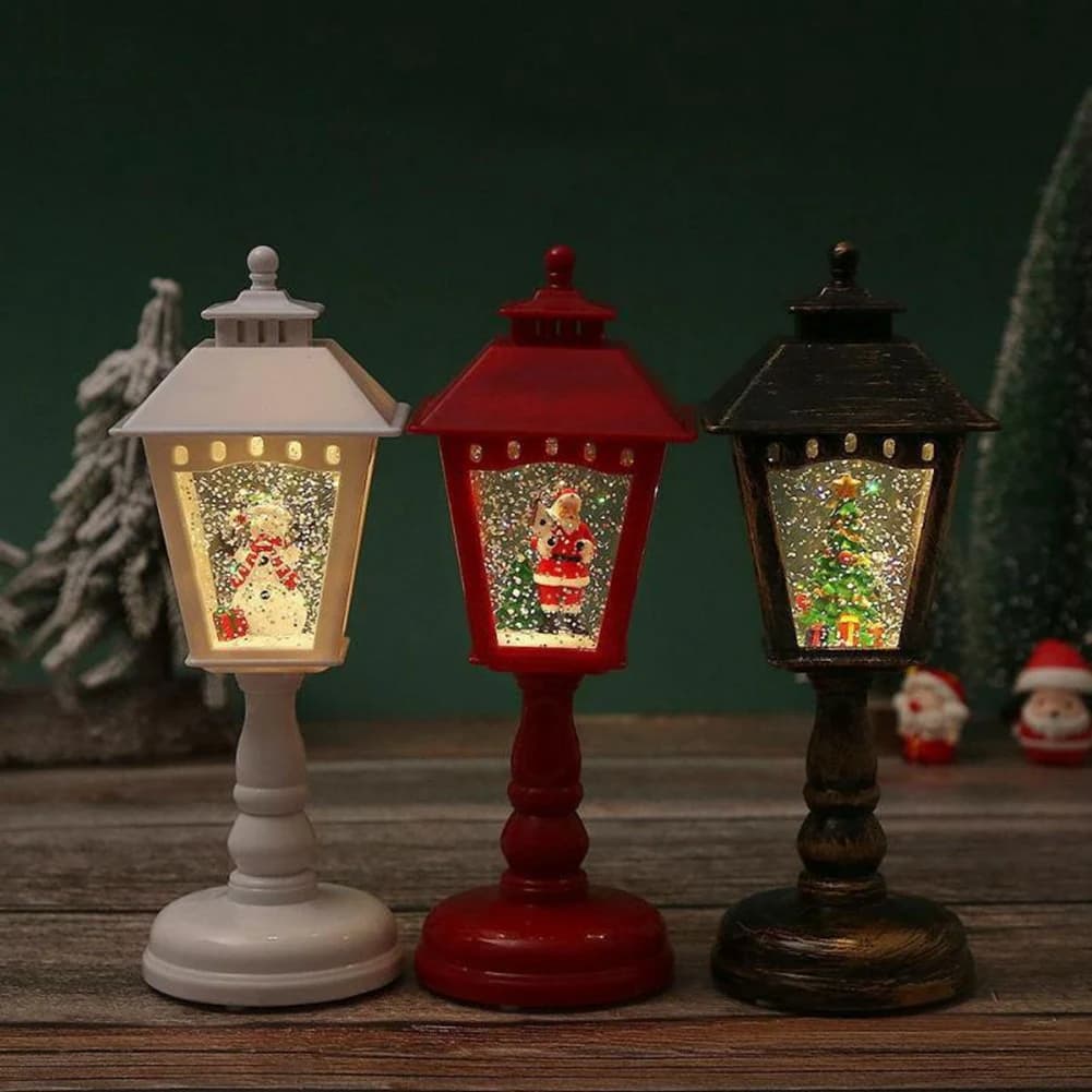 Tendance chaude-décorations de noël cristal lumineux veilleuse ornements de noël lampe de Table déco