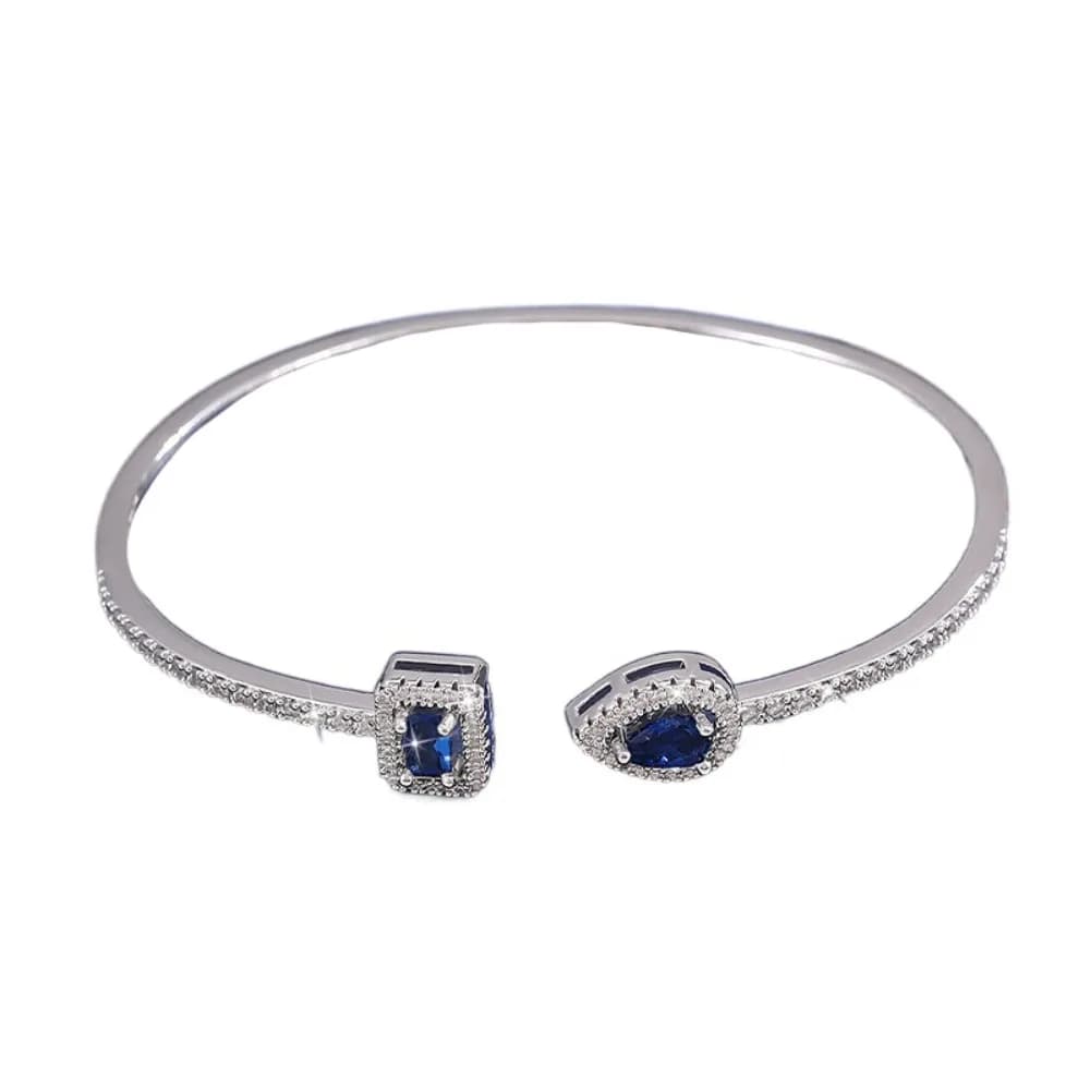 Bracelet manchette en zircon cubique, étanche, fait main, de luxe, style géométrique, coréen, INS, a