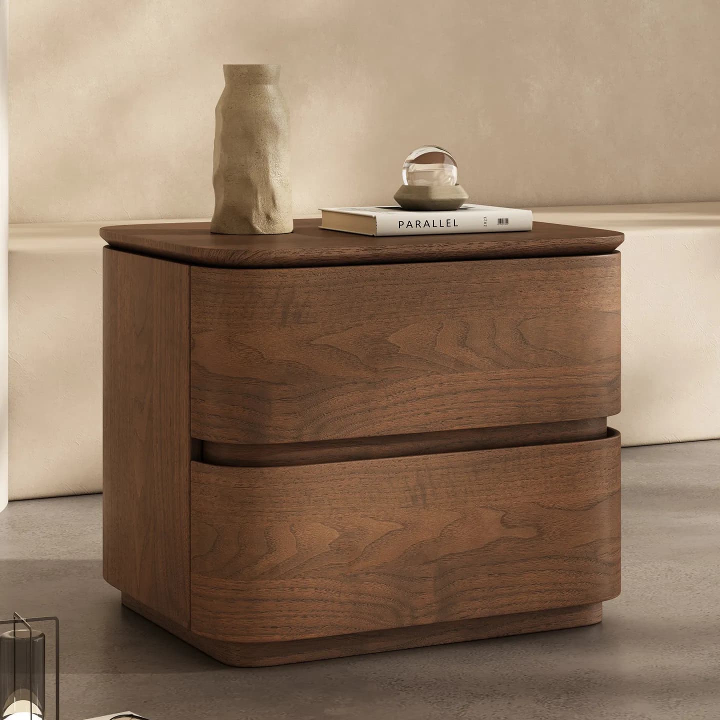 Table de chevet avec tiroirs, rangement créatif, table de chevet nordique moderne, style italien min