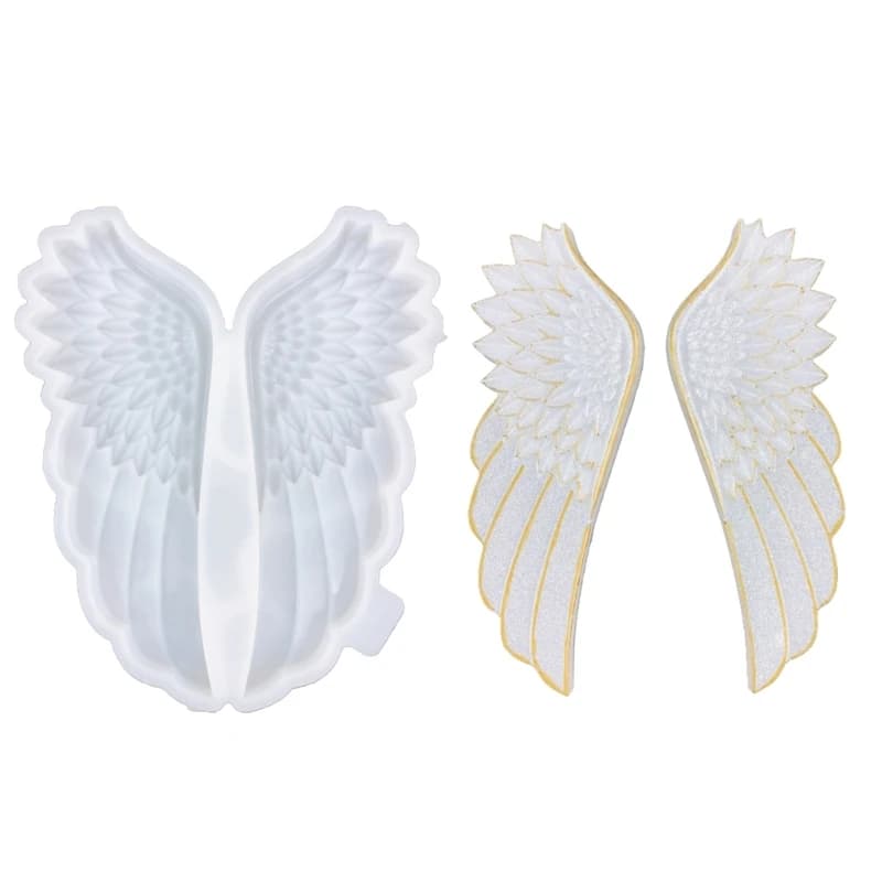 Moule d'accessoires muraux en Silicone, décorations personnalisées en forme d'aile d'ange