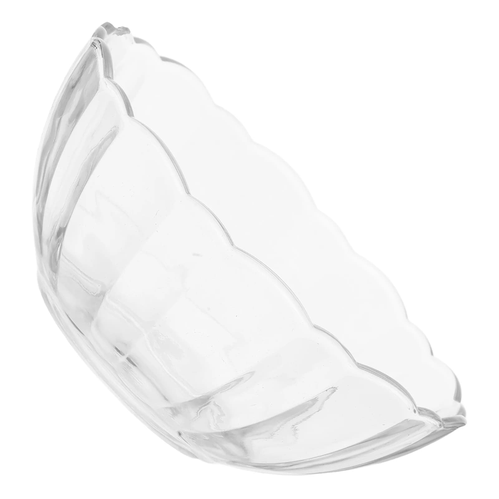 Bol de Lotus en acrylique Transparent, bol de service pour salade, Dessert, Snack, Design en cristal
