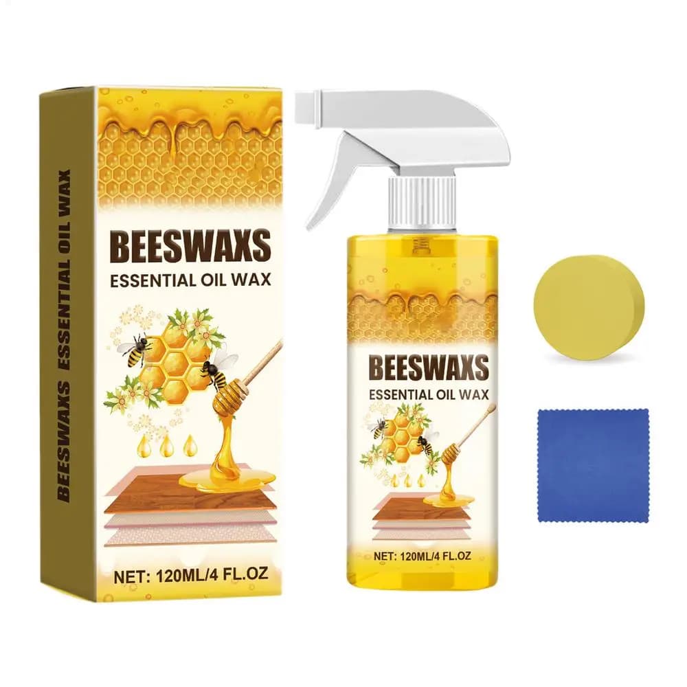 Rénovateur de finition bois 120 ml – Spray de polissage pour meubles, artisanat du bois, armoires, r