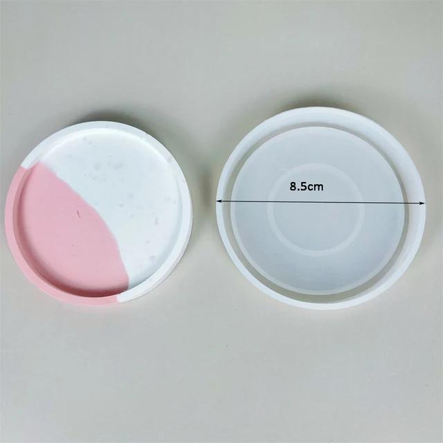 Pot de bougie rond fait à la main, moule en béton, boîte de rangement de cire de bougie parfumée, ci