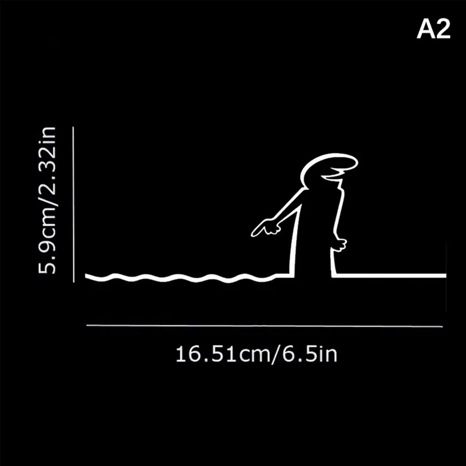 La Linea – autocollant mural artistique minimaliste, autocollant imperméable pour murs, portes, vitr