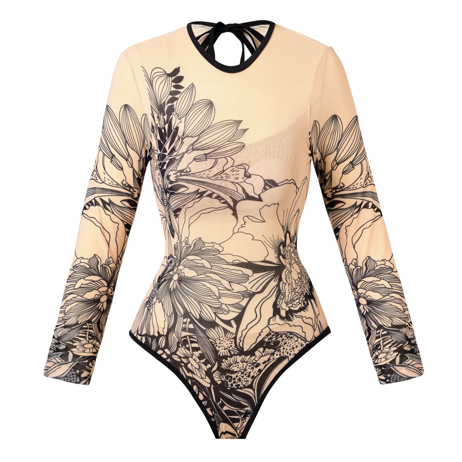 Maille taille haute Sexy maillot de bain femmes été maillot de bain ensemble Bikini à manches longue