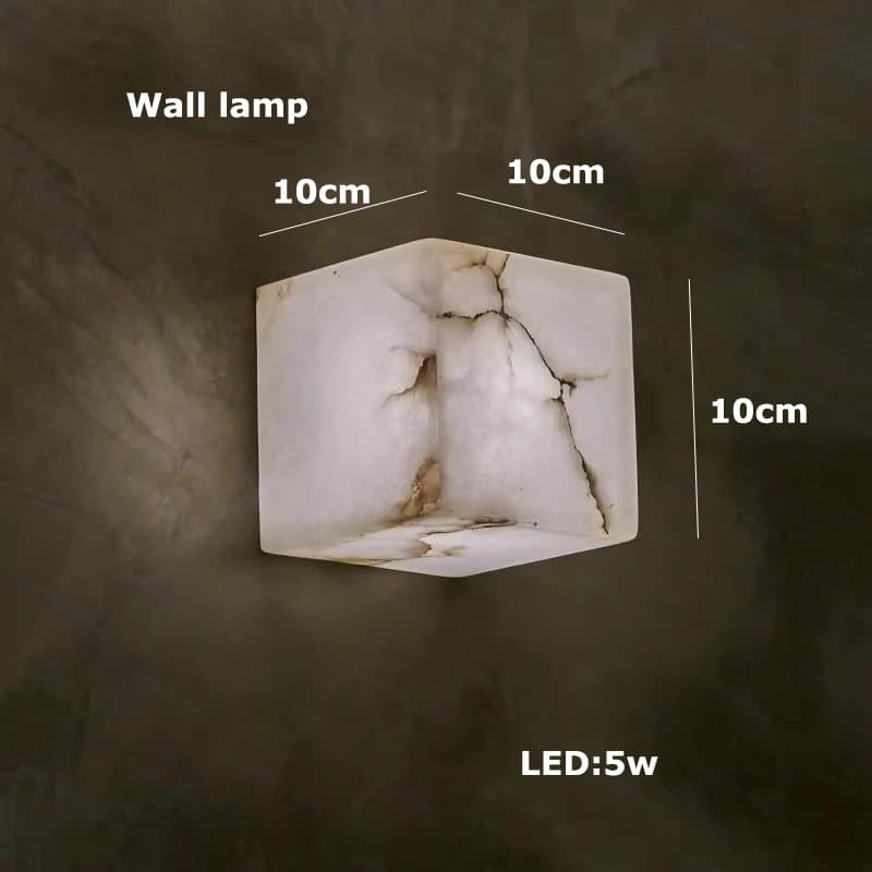 Lustre suspendu Art Déco en marbre naturel, collection 2026, LED dimmable, luminaire pour salle à ma