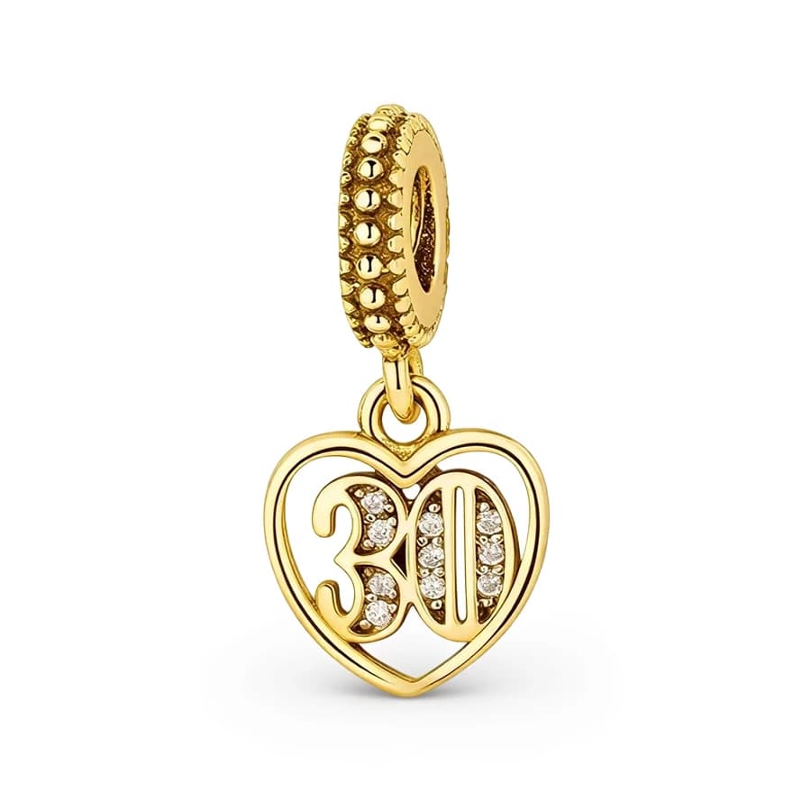 Nouveaux charms dorés pour la fête, bijoux DIY, cadeau pour les anniversaires de 13, 15, 16 ans, et 