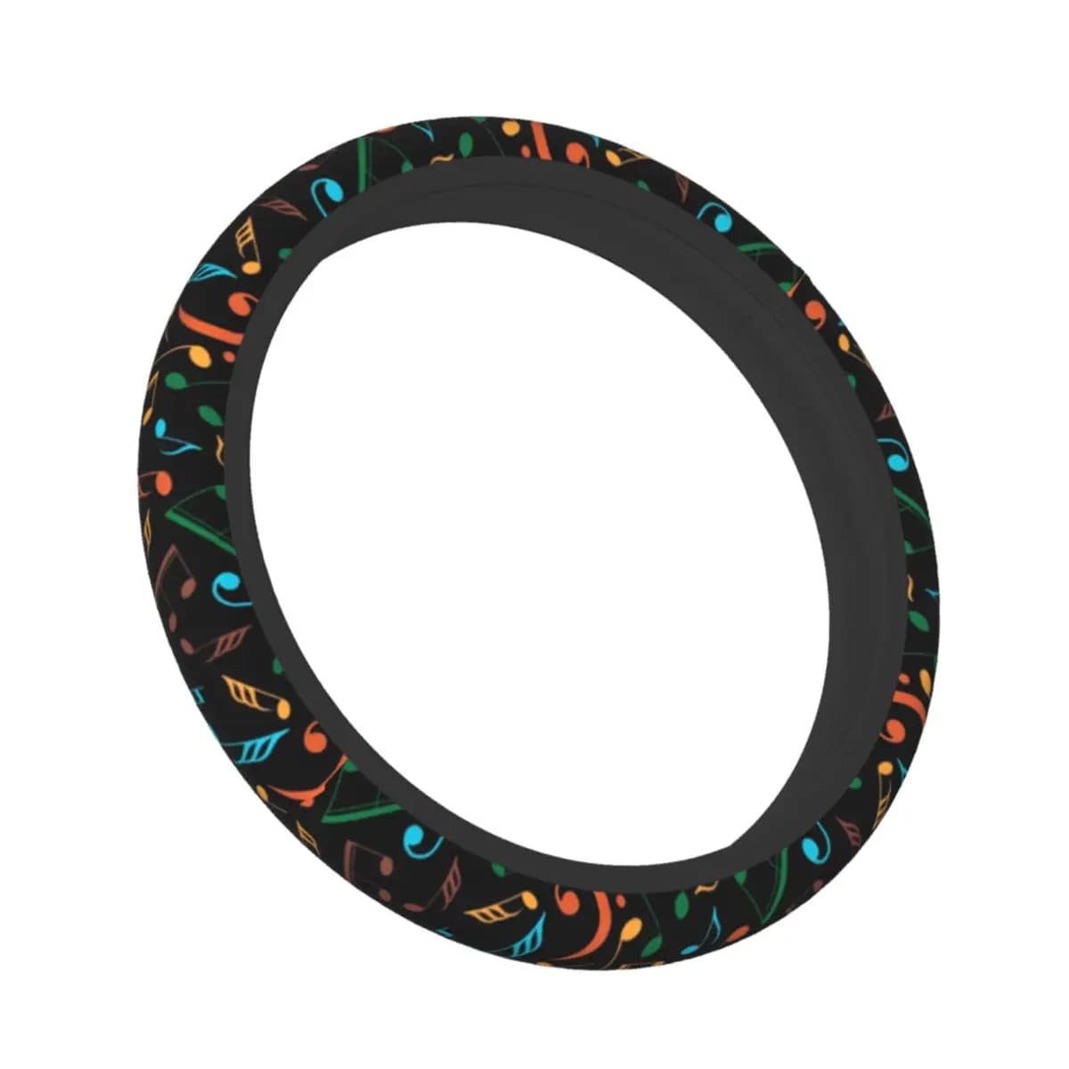 Juste de volant de voiture avec notes de musique, motif musical, anti-ald, artista, accessoires de v