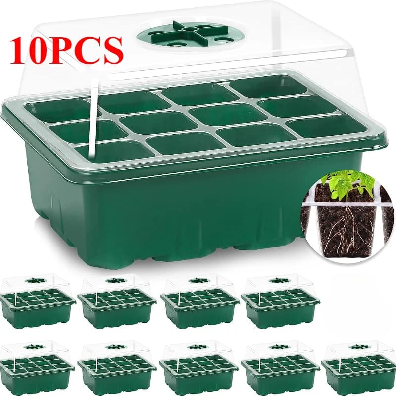 Plateaux de semis, Kit de démarrage de graines, Mini Kit de culture de plantes de propagateur avec d