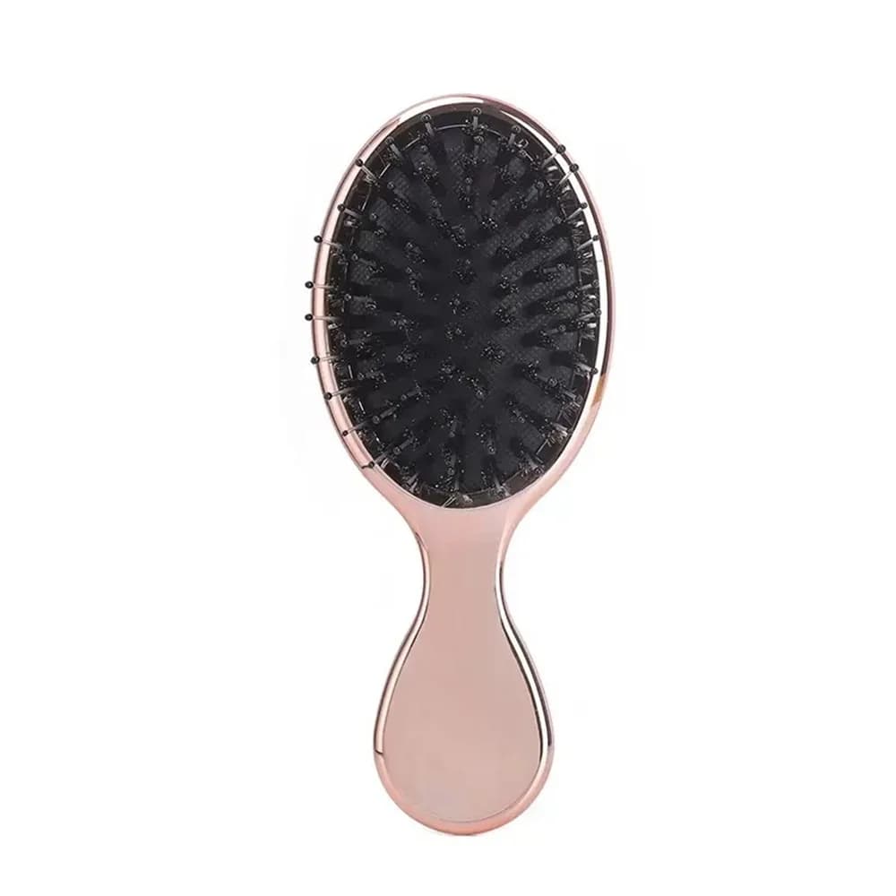 Marseilis brosse à cheveux à poils galvanisés luxueux or Rose forme ovale antistatique peigne de Mas
