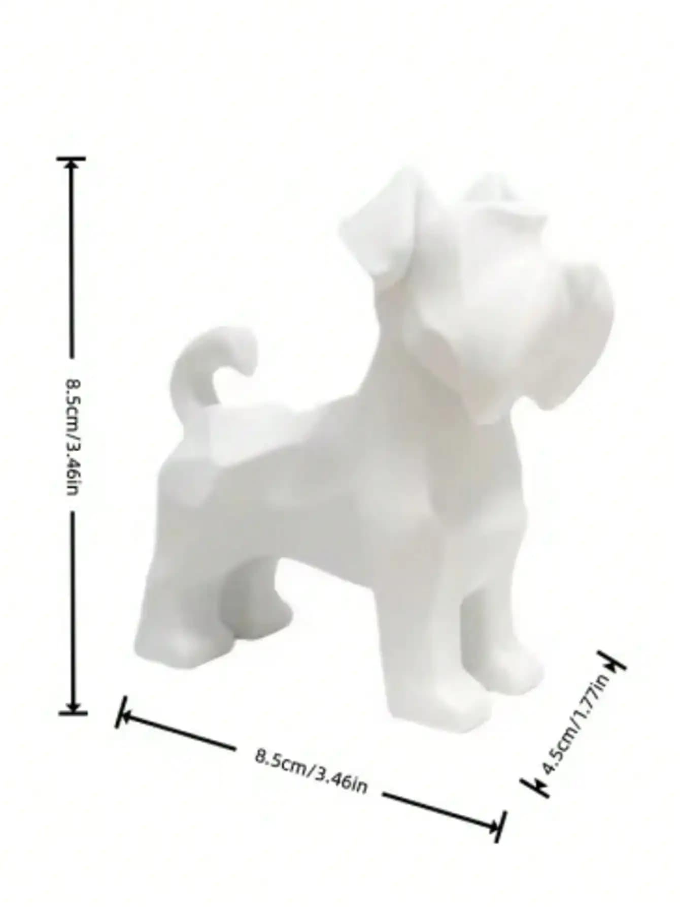 Figurines de chiens Schnauzer, statues de chiens en résine, ornements de bureau minimalistes, décora