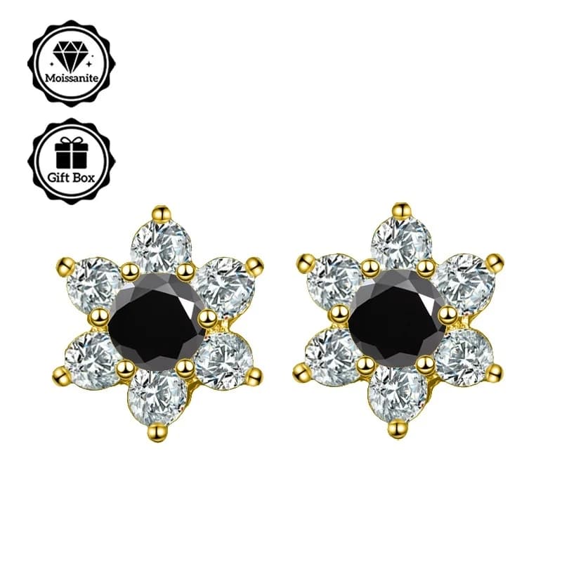 LAMVOICE Bijoux pour femmes/boucles d'oreilles avec moissanite de 1 carat, boucles d'oreilles hypoal