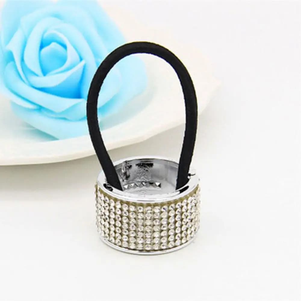 Élastiques brillants pour filles, très élastiques, chouchous, élastiques à cheveux perlés, anneaux à
