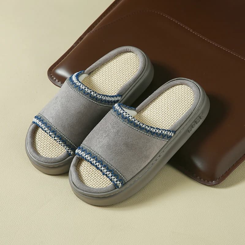 Chanvre décontracté chaussons pour femmes maison printemps été luxe concepteur femme chaussures plat