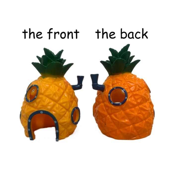 Figurines Précieuses de Poissons de Dessin Animé, Ornements en Résine de Simulation, Maison d'Ananas