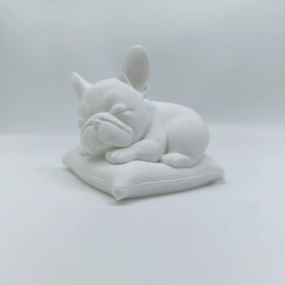 Ornement de statue de bouledogue endormi, statue de bouledogue de style oreiller, conçu pour les amo